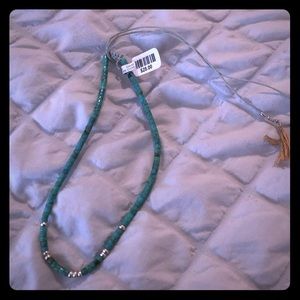Turquoise free people necklace